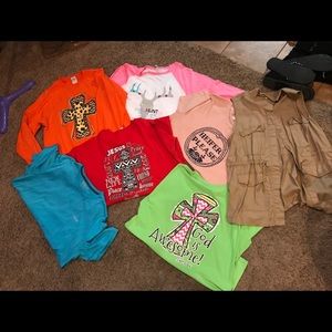 Women’s t-shirts one vest!! Selling all together!